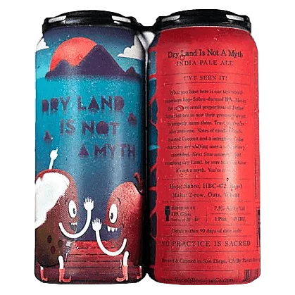 Pariah Brewing Dry Land Is Not A Myth Hazy IPA 4pk 16oz Can