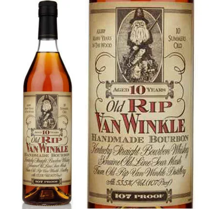Old Rip Van Winkle 10 Year Old Bourbon Whiskey 750Ml Tall