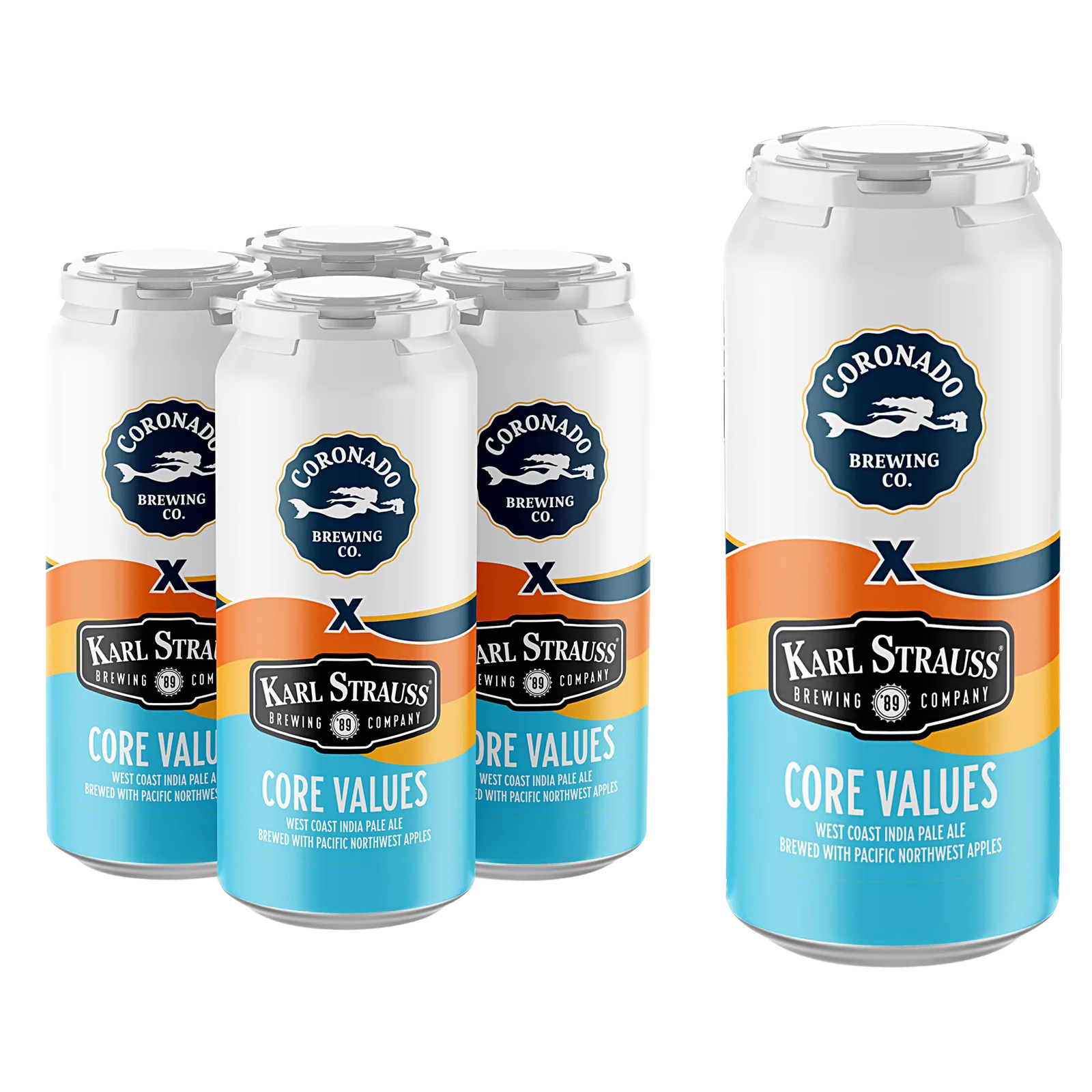 Coronado Brewing/Karl Strauss Collaboration Core Values IPA 4pk