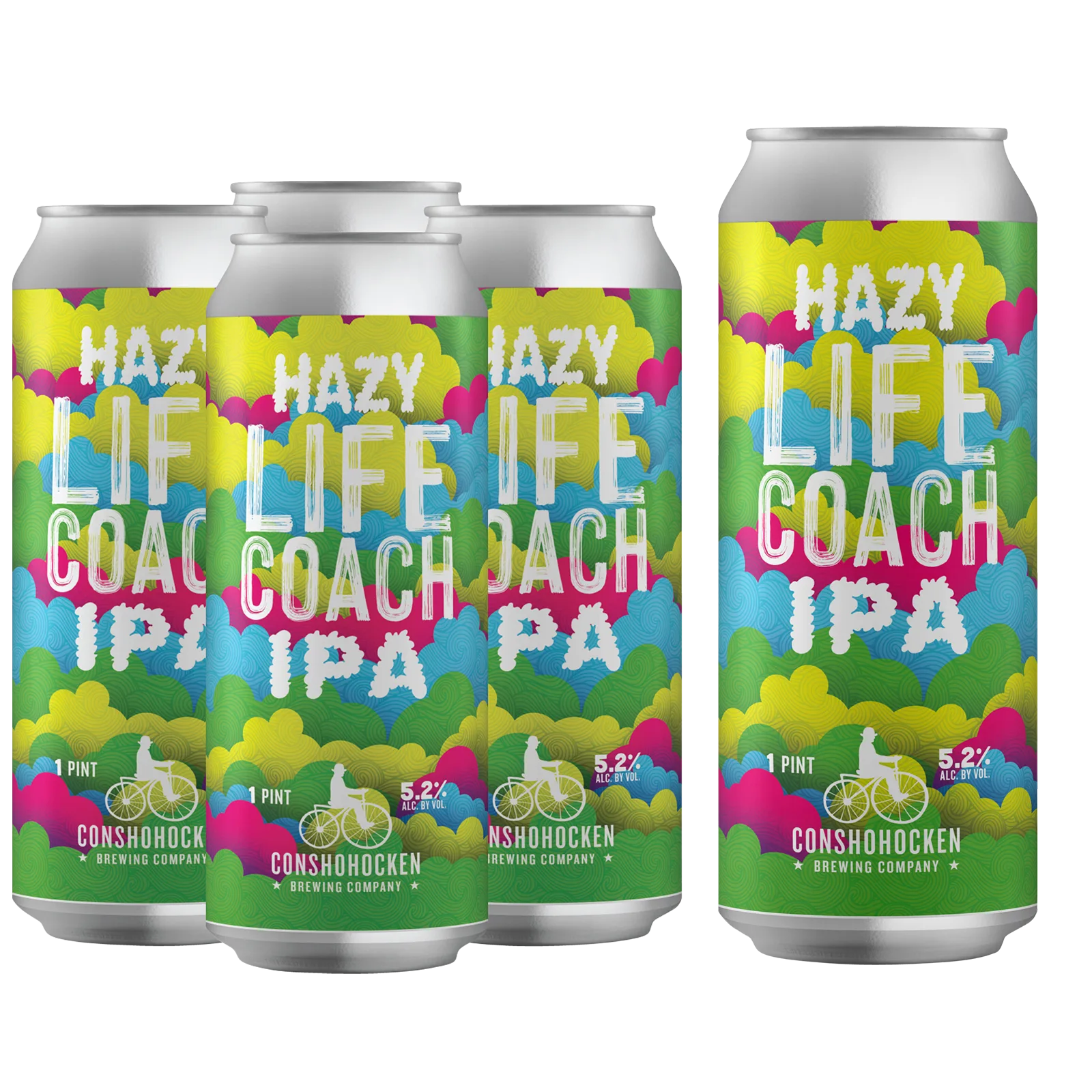 Conshohocken Life Coach Hazy IPA 4pk 16oz Can 5.2% ABV