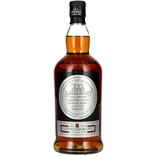 Hazelburn 8 Year Old Oloroso Cask Matured Campbeltown Single Malt Scotch 700Ml
