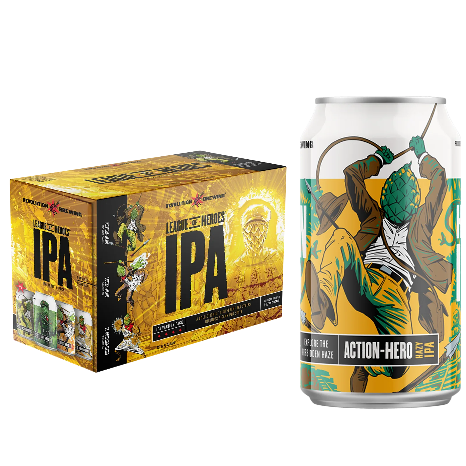 Revolution League of Heroes IPA Variety 12pk Can 7% ABV