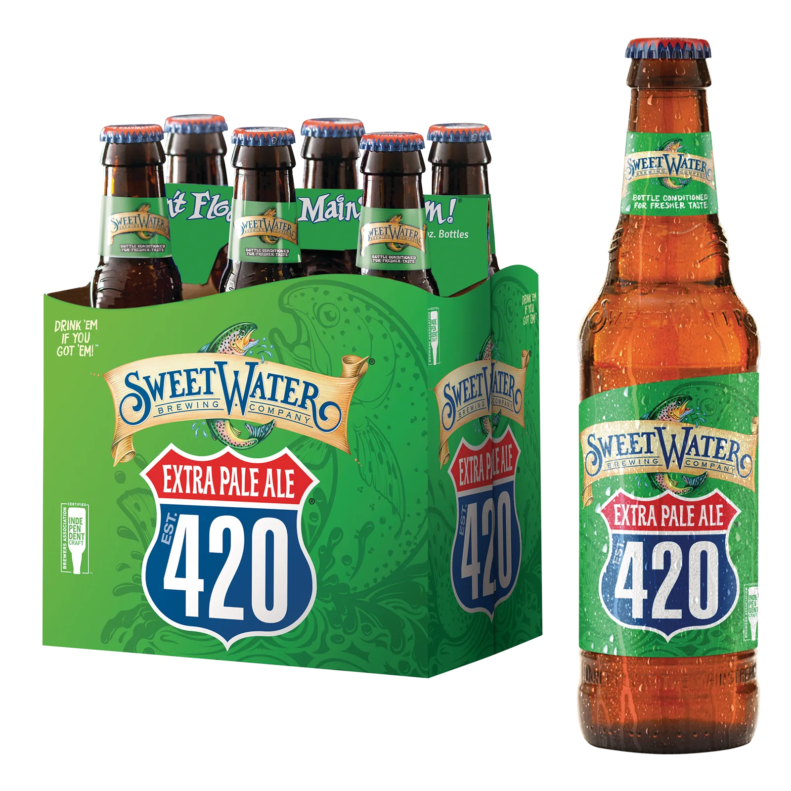 SweetWater 420 Pale Ale 6pk Btl 5.7% ABV