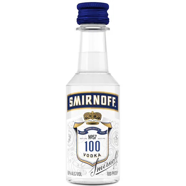 50Ml Mini Smirnoff 100 Proof Vodka