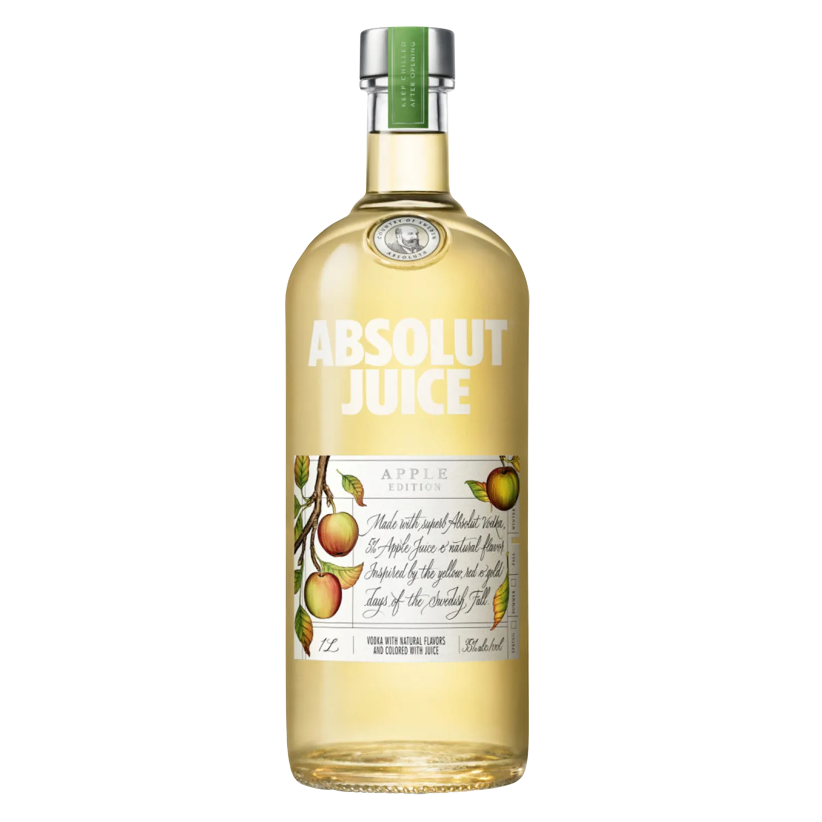 Absolut Juice Apple Vodka 1L (70 Proof)