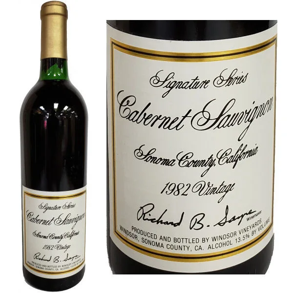 Windsor Signature Series Sonoma Cabernet 1982