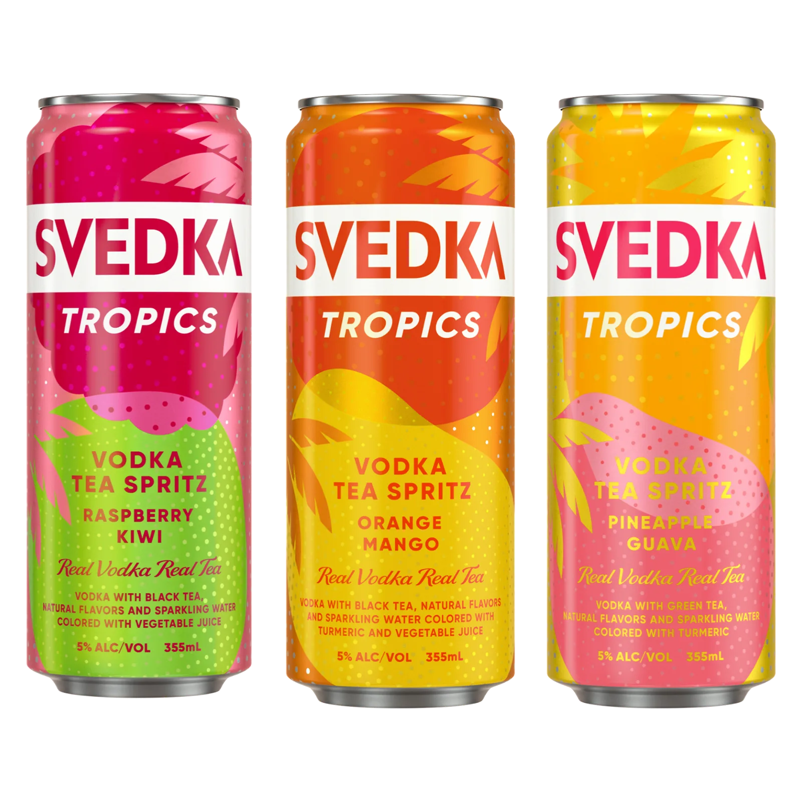 DNU - SVEDKA Tropics Vodka Tea Spritz Variety 8 pk 355ml Can 5% ABV