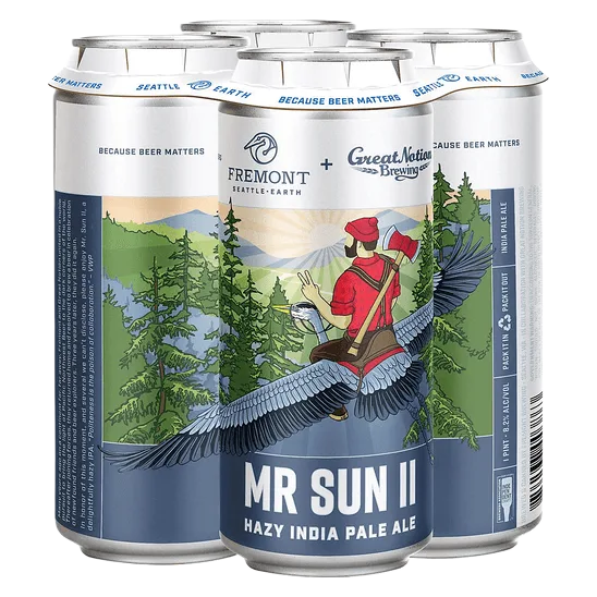 Fremont Brewing/Great Notion Brewing Collaboration Mr Sun II (4PKC