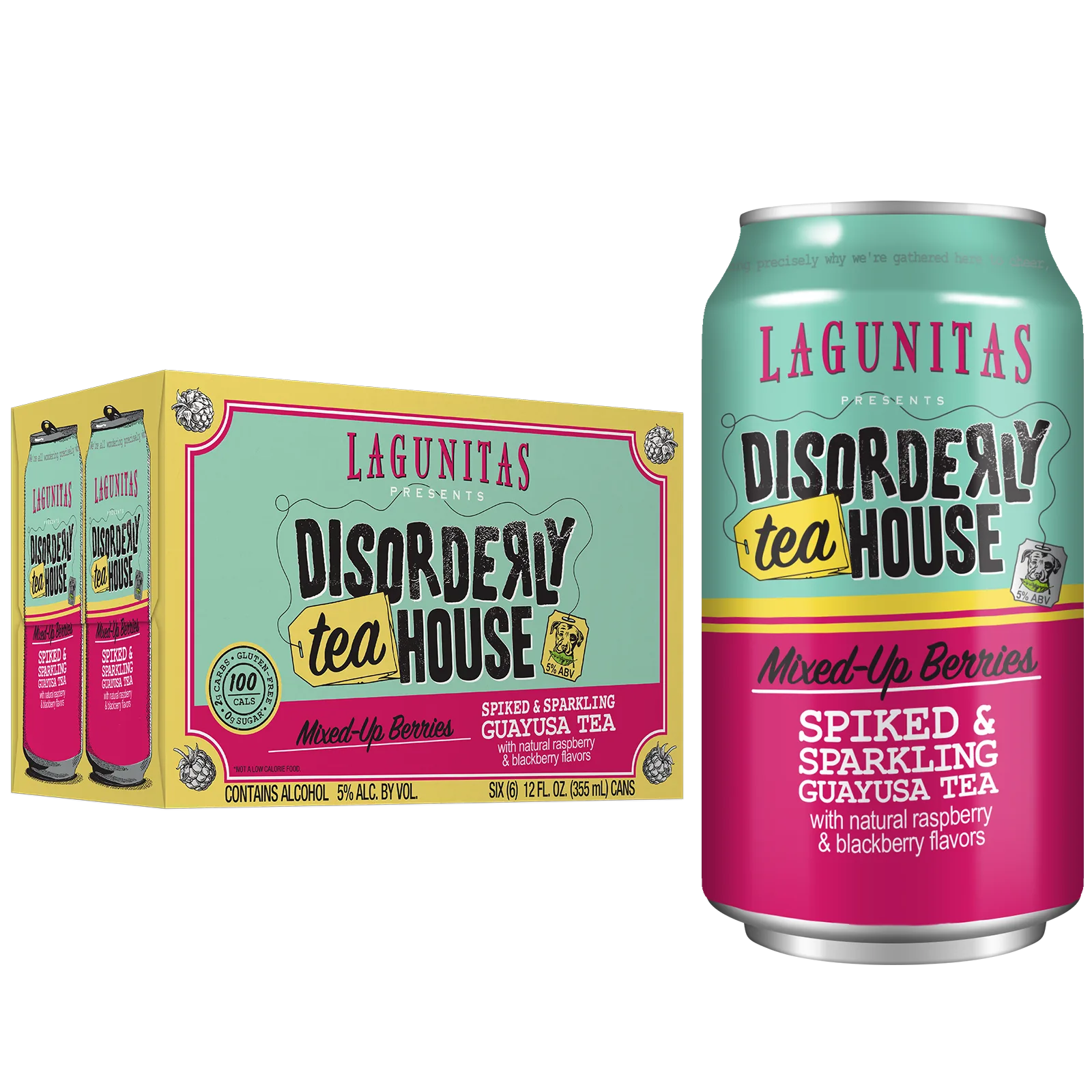 Lagunitas Disorderly Tea House- Mixed-up Berry 6pk 12oz Can 5.0% ABV