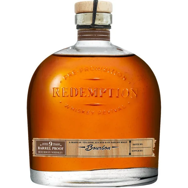 Redemption 9 Year Old Barrel Proof Bourbon Whiskey 750Ml