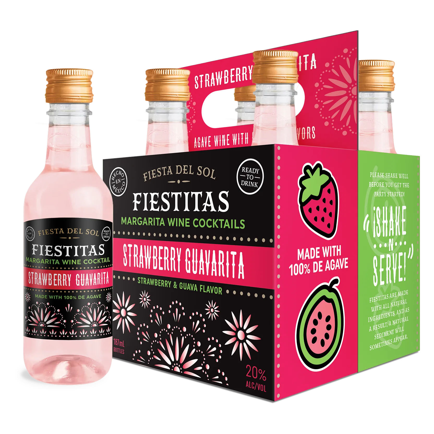 Fiestitas Strawberry Guavarita 4pk