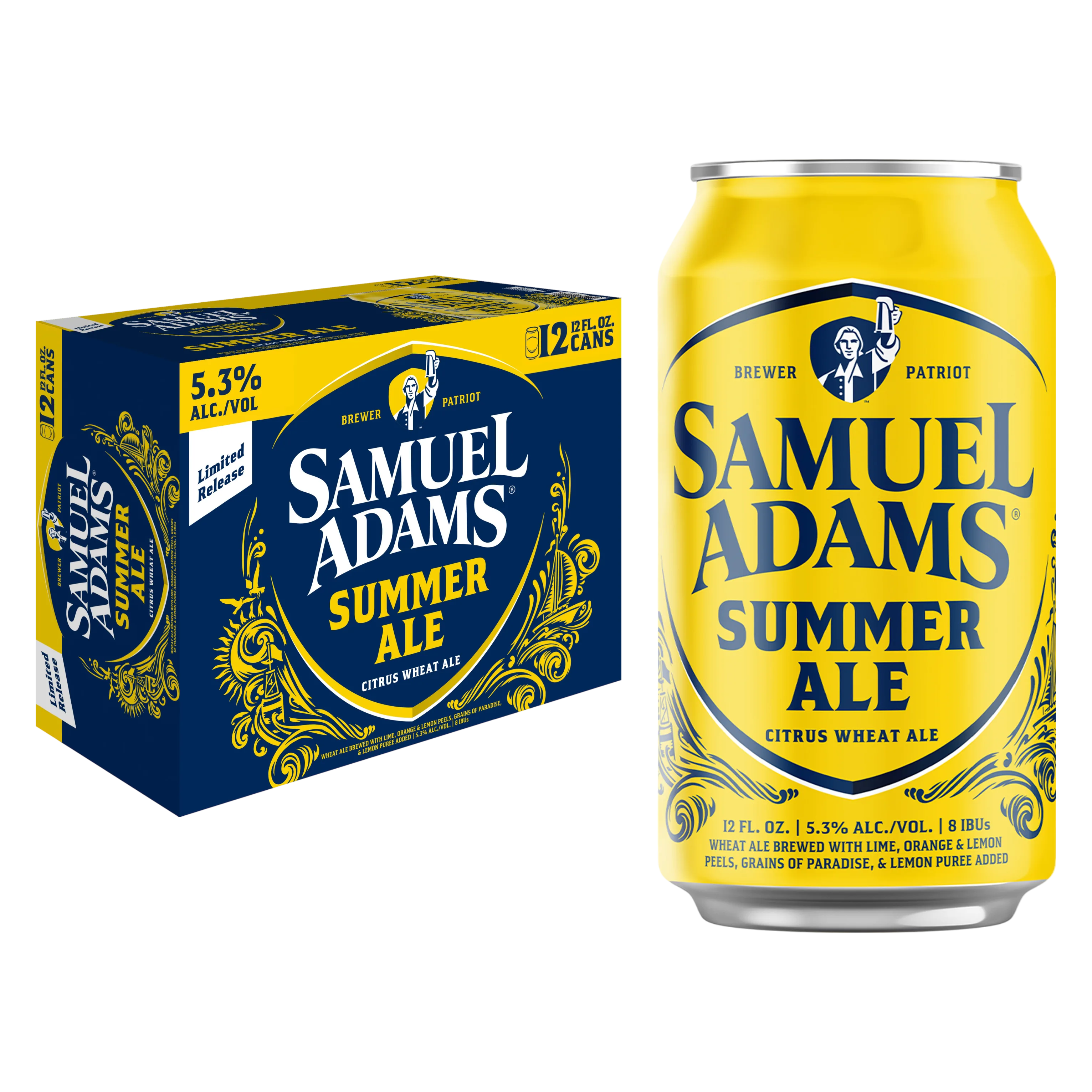Samuel Adams Summer Ale 12pk Can 5.3% ABV