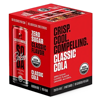 Crook & Marker Spiked Soda Classic Cola (4PKC 11.5 OZ)