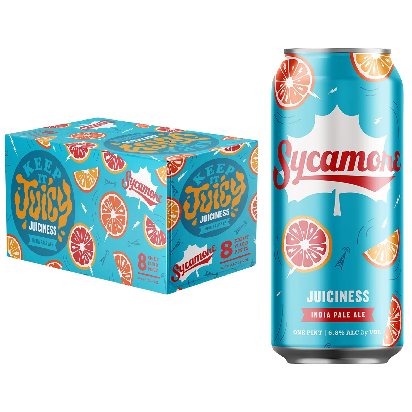 Sycamore Juiciness IPA 8pk 16oz Can 6.8% ABV
