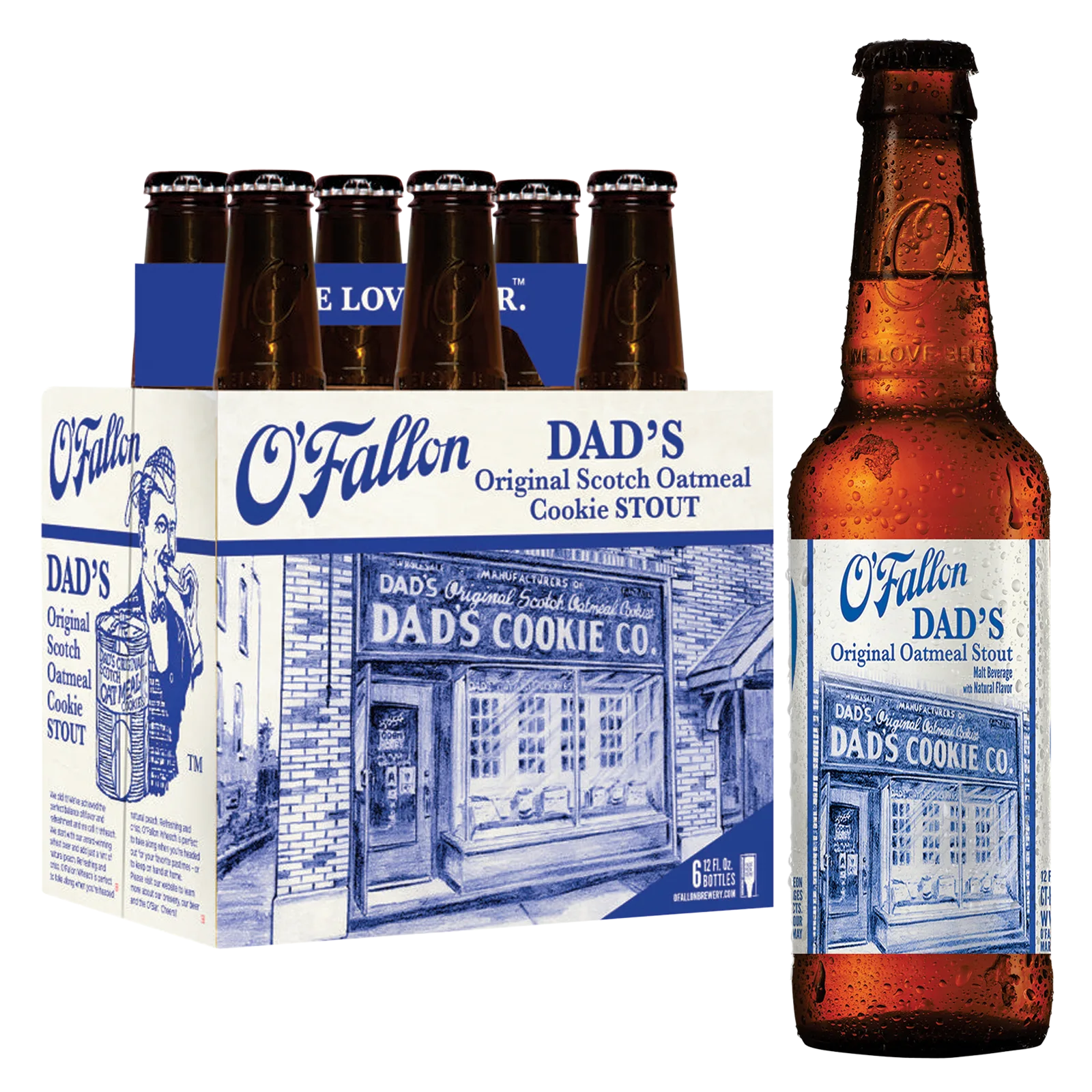 O'Fallon Brewery Dads Oatmeal Cookie Stout 6pk Btl 5.9% ABV