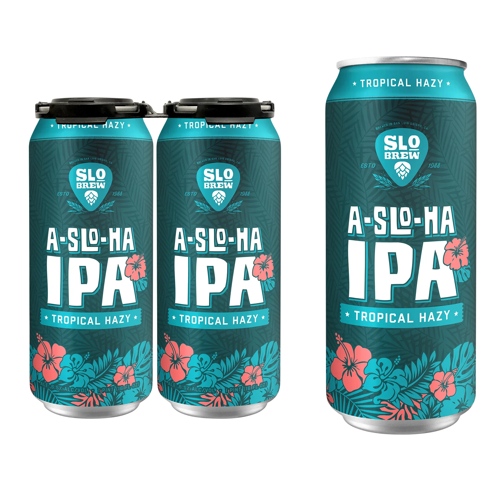 SLO Brewing A-SLO-HA IPA 4pk 16oz 6.5% ABV