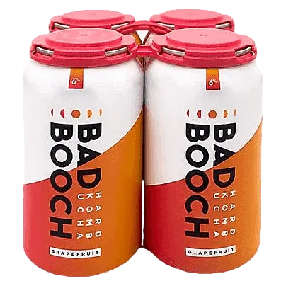 Bad Booch Grapefruit Hard Kombucha 4pk 12oz Can