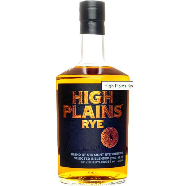Jw Rutledge High Plains Blend Of Straight Rye Whiskey 750Ml