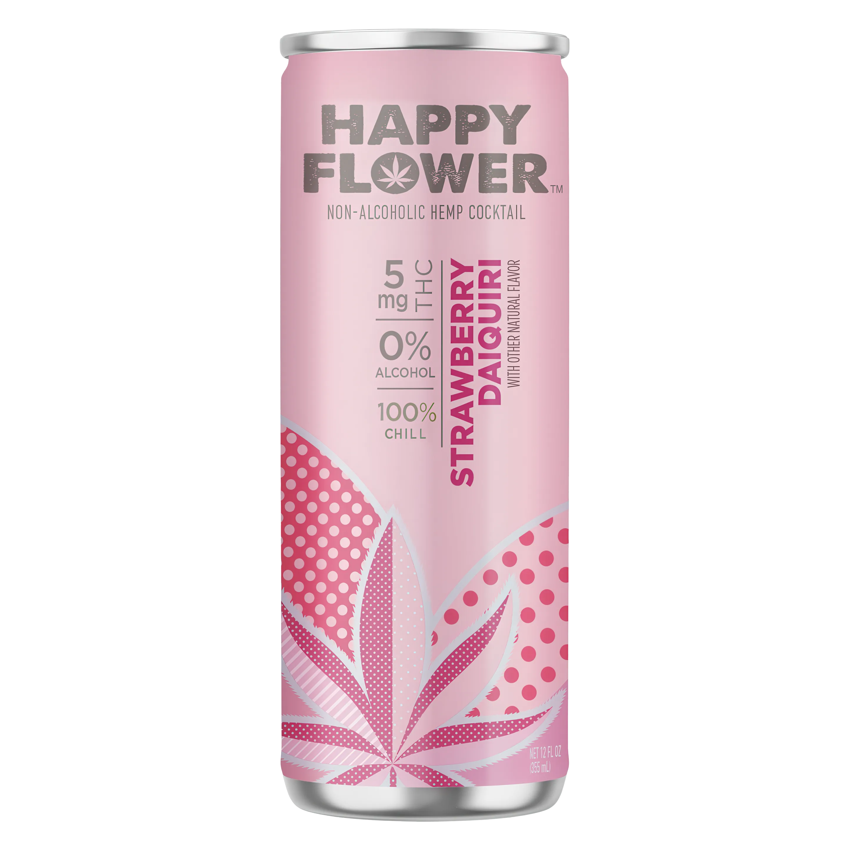 Happy Flower 5mg THC Strawberry Daiquiri Can