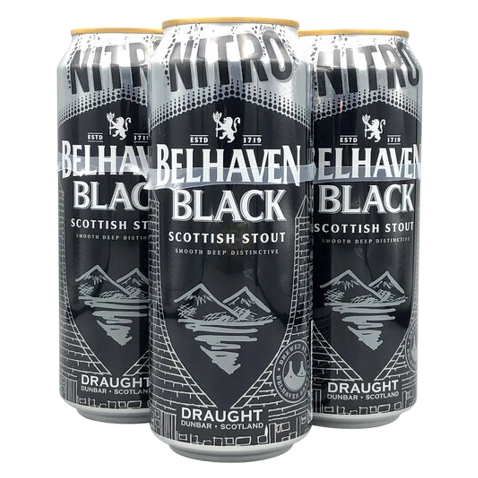 Belhaven Brewery Black Scottish Nitro Stout 4pk 16.9oz Can