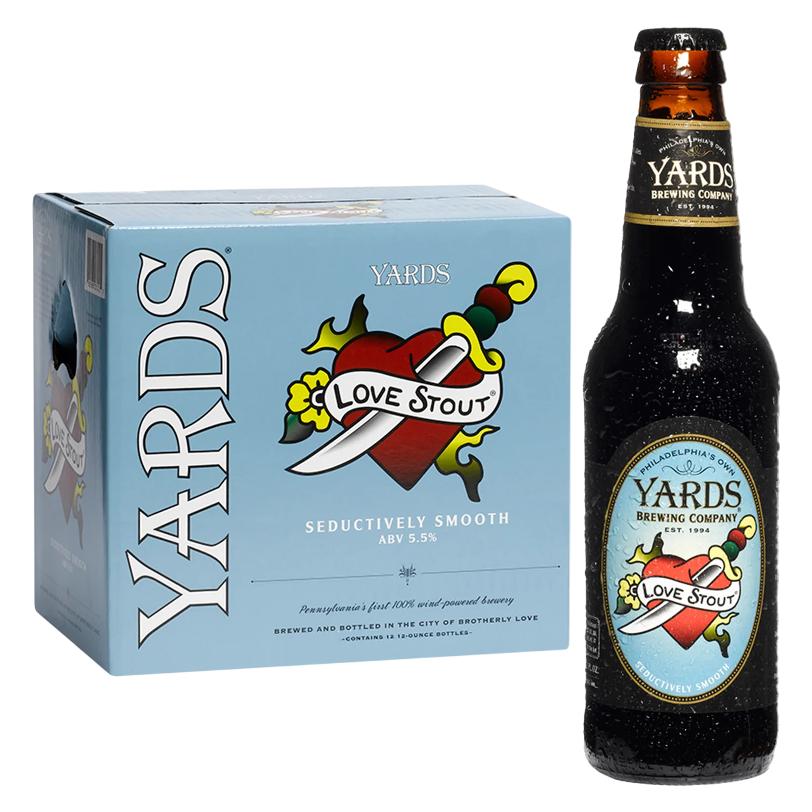Yards Love Stout 12 Pack Bottles