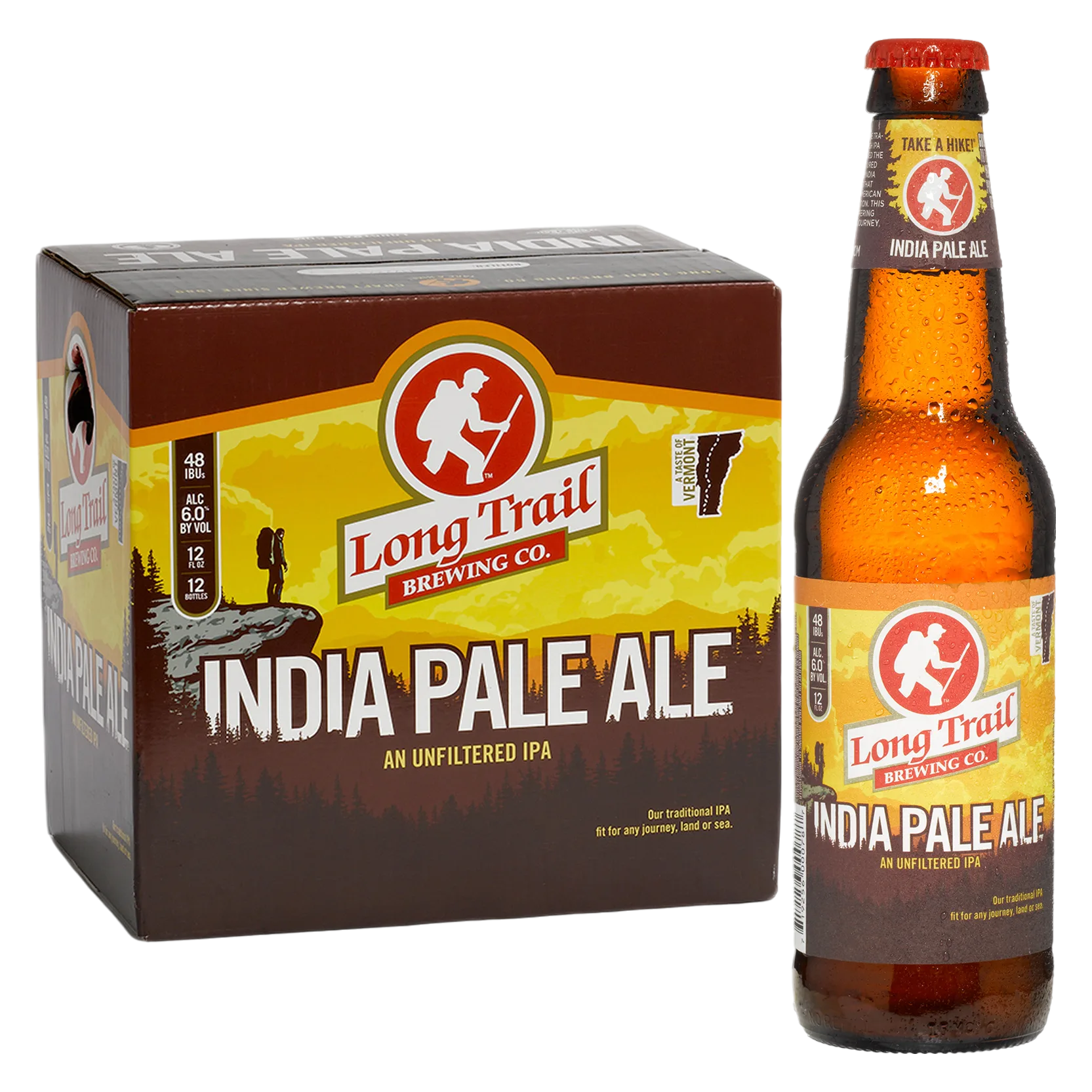 Long Trail IPA 12 Pack Bottles