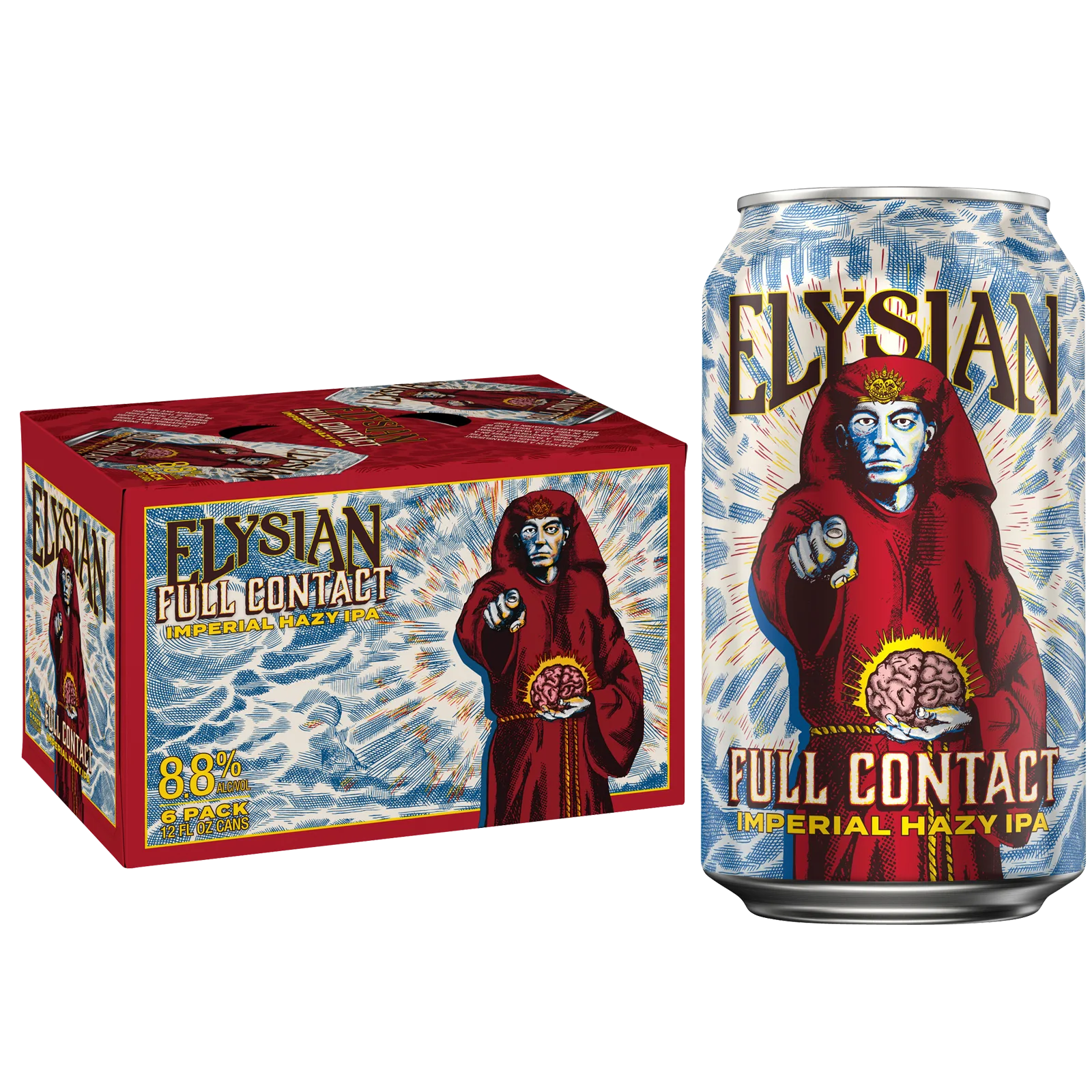 Elysian Brewing Full Contact Imperial Hazy IPA 6pk Can