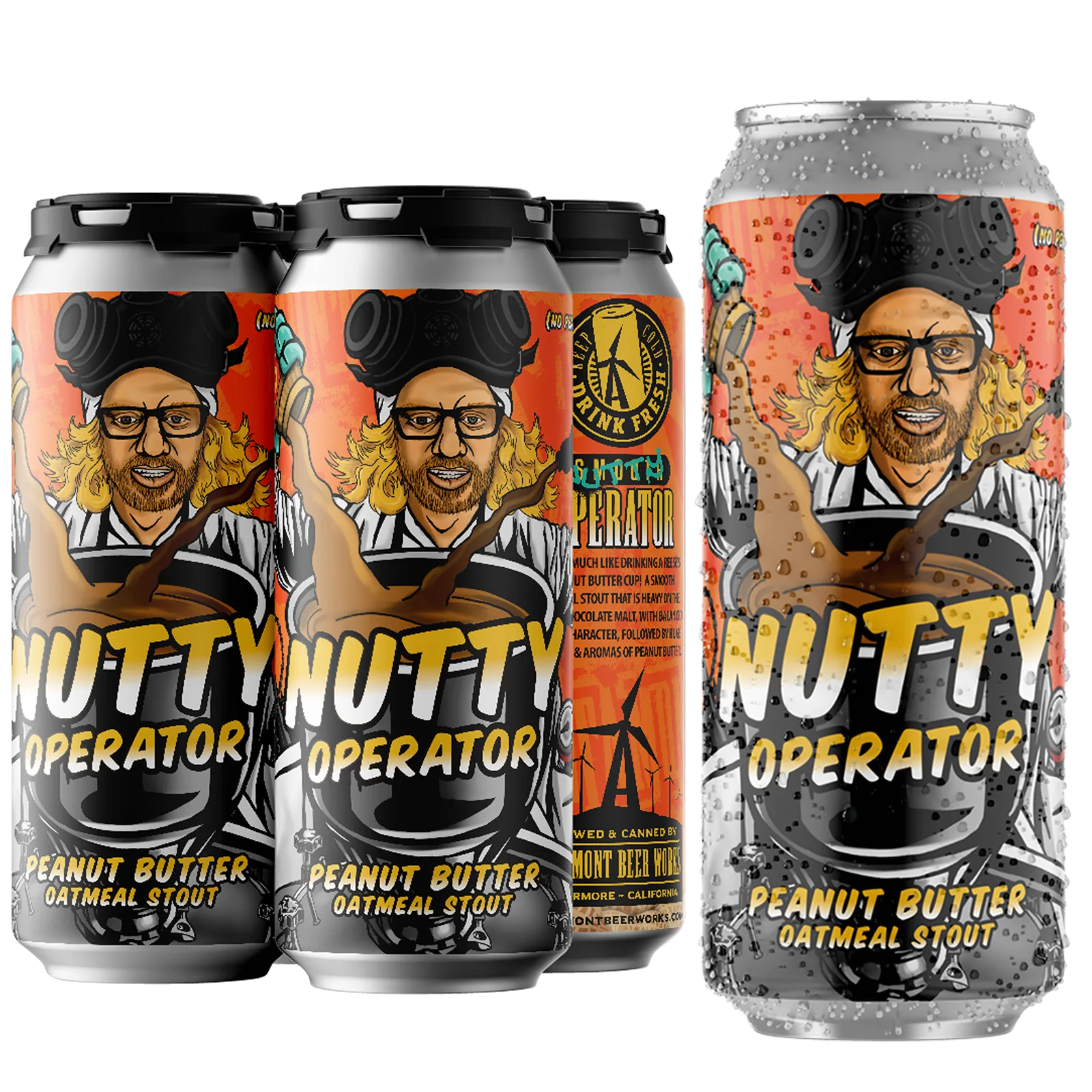 Altamont Nutty Operator Oatmeal Stout 4pk 16oz Can 6.0% ABV