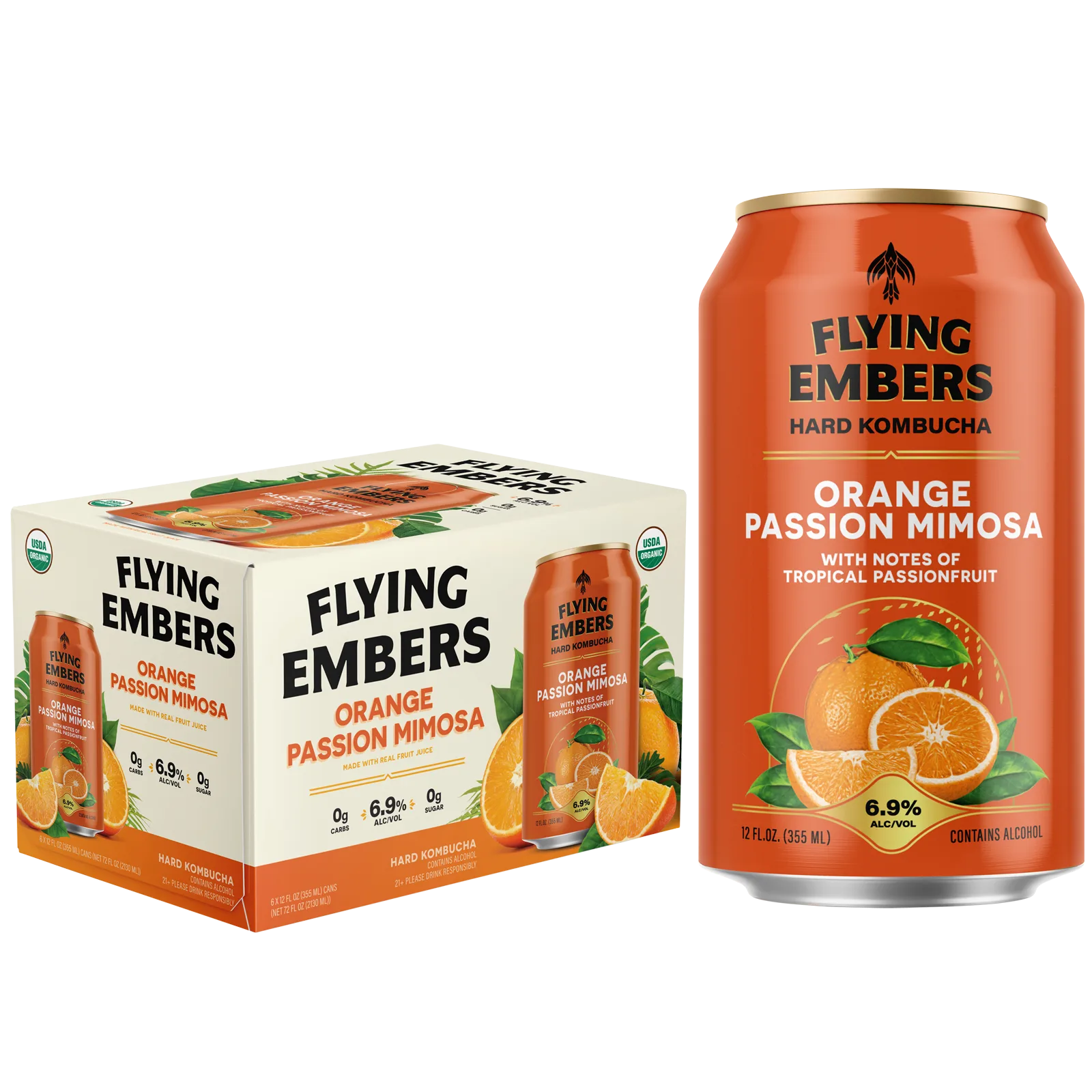 Flying Embers Orange Passion Mimosa 6pk 12oz Can 6.9% ABV