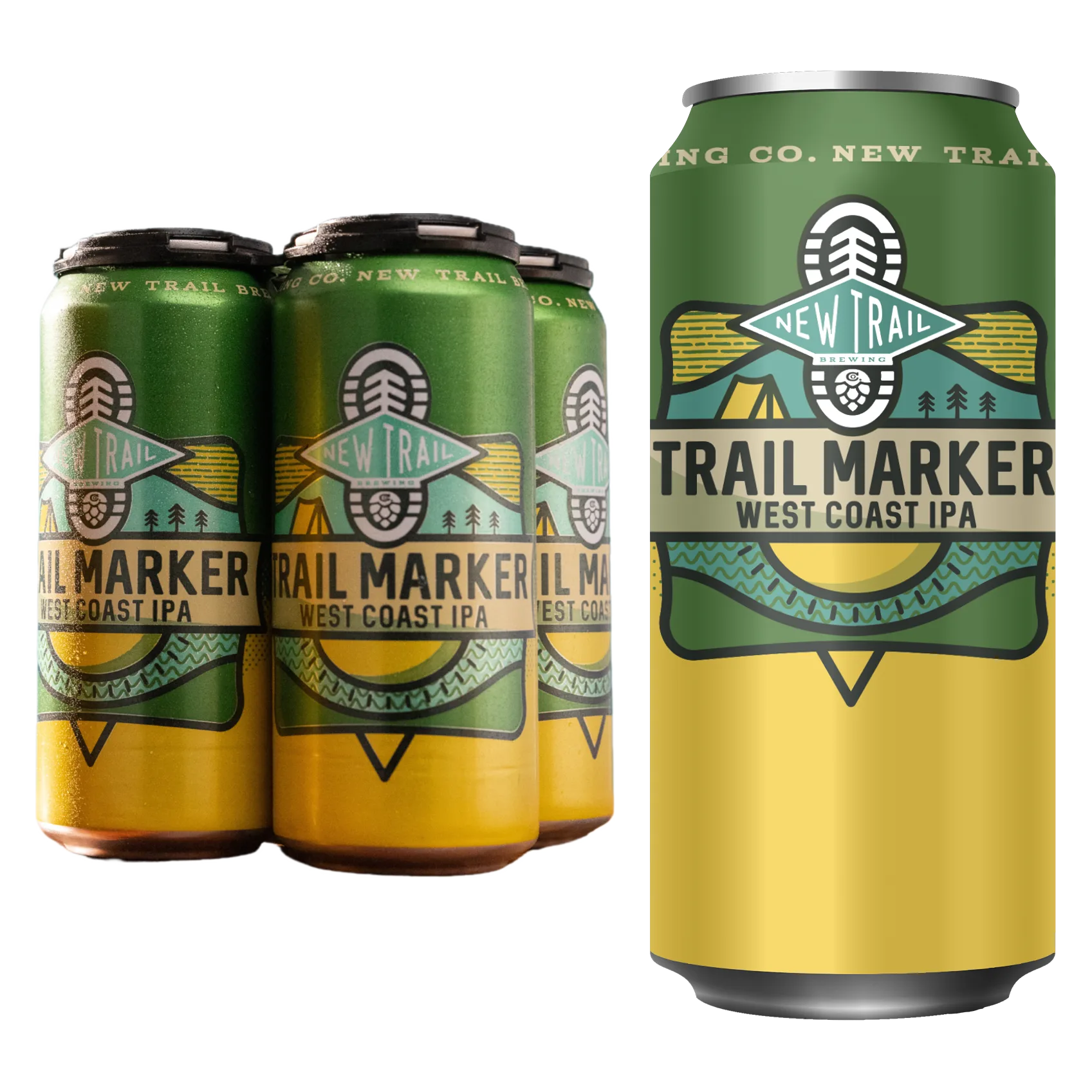 New Trails Trail Marker IPA 4pk 16oz Can 6.5% ABV