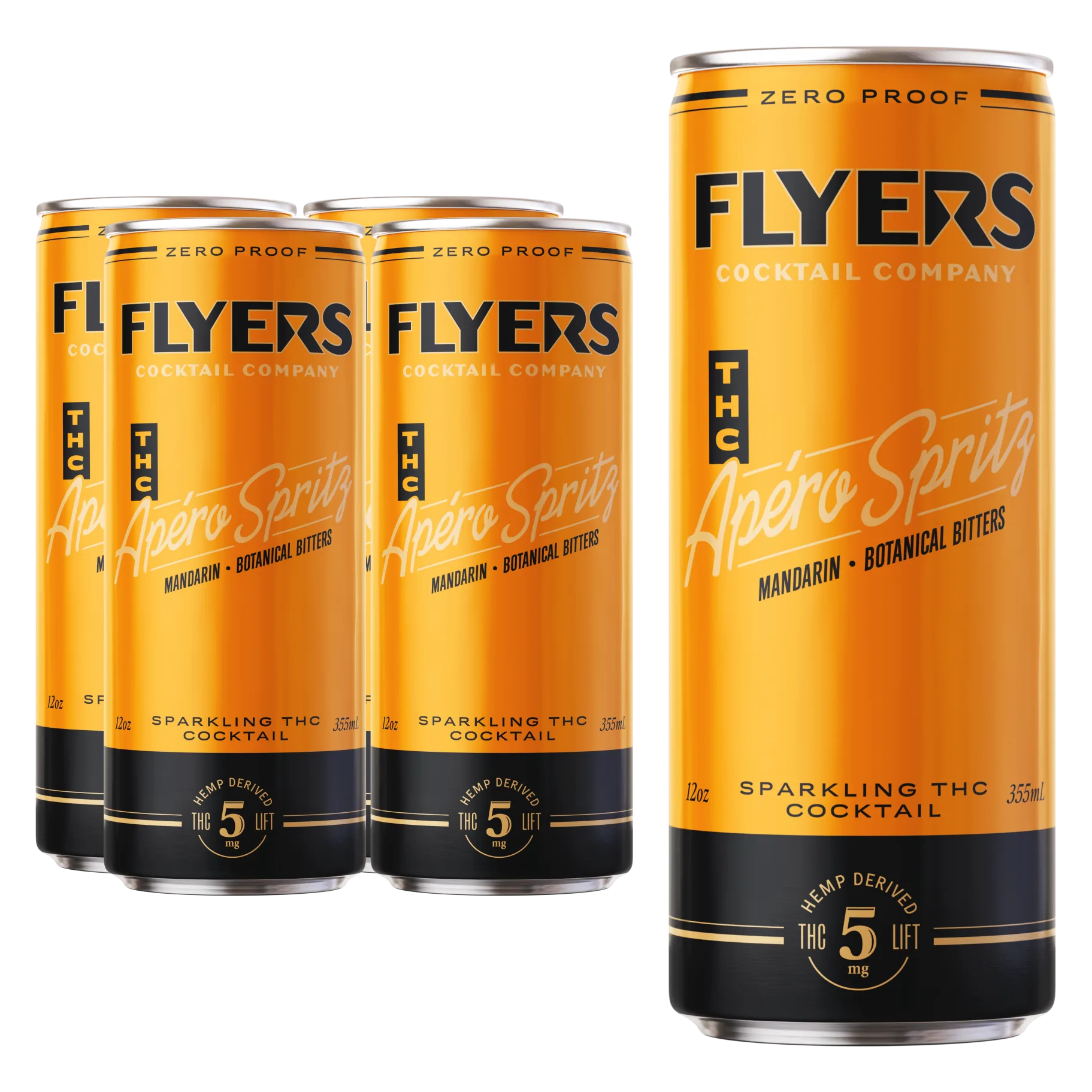 Flyers THC Apero Spritz House 5mg THC Cocktail 4pk Can