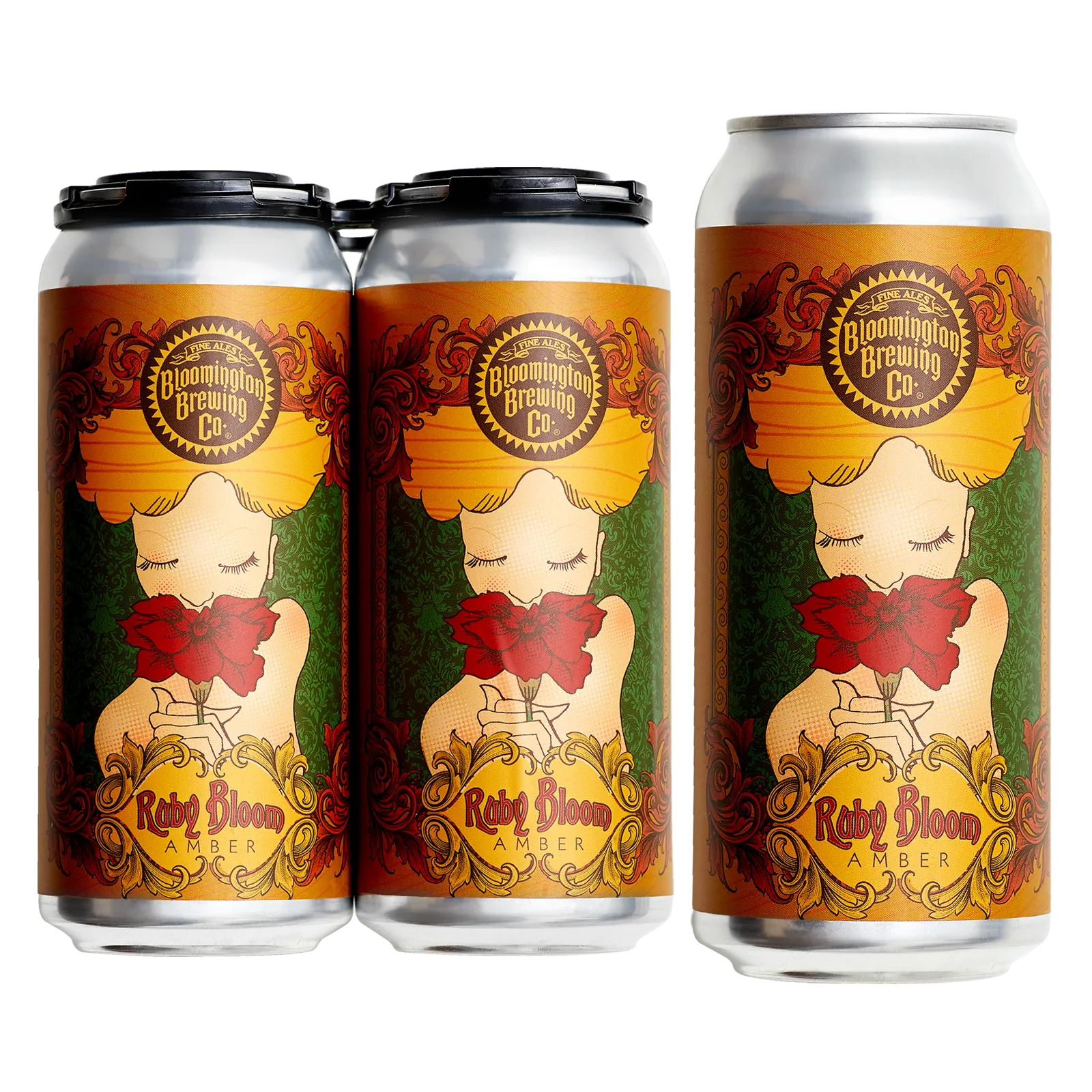 Bloomington Brewing Co. Ruby Bloom Amber Ale 4pk 16oz Cans 6.0% ABV