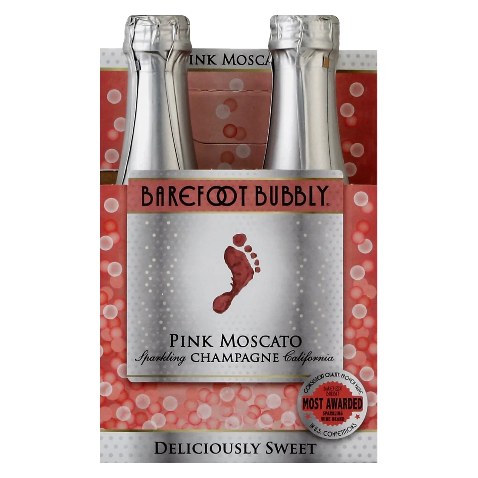 Barefoot Bubbly Pink Moscato 4pk