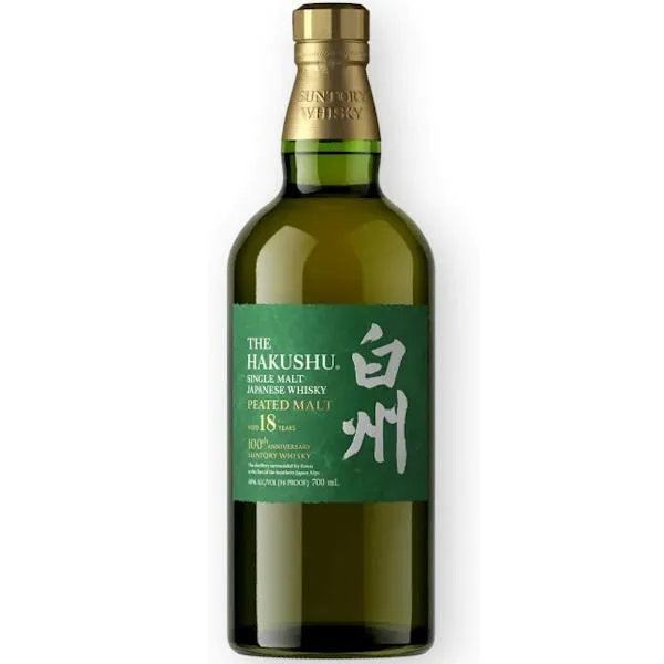 Suntory The Hakushu 18 Year Old Peated Malt 100Th Anniversary Limited Edition Single Malt Japanese Whisky 700Ml