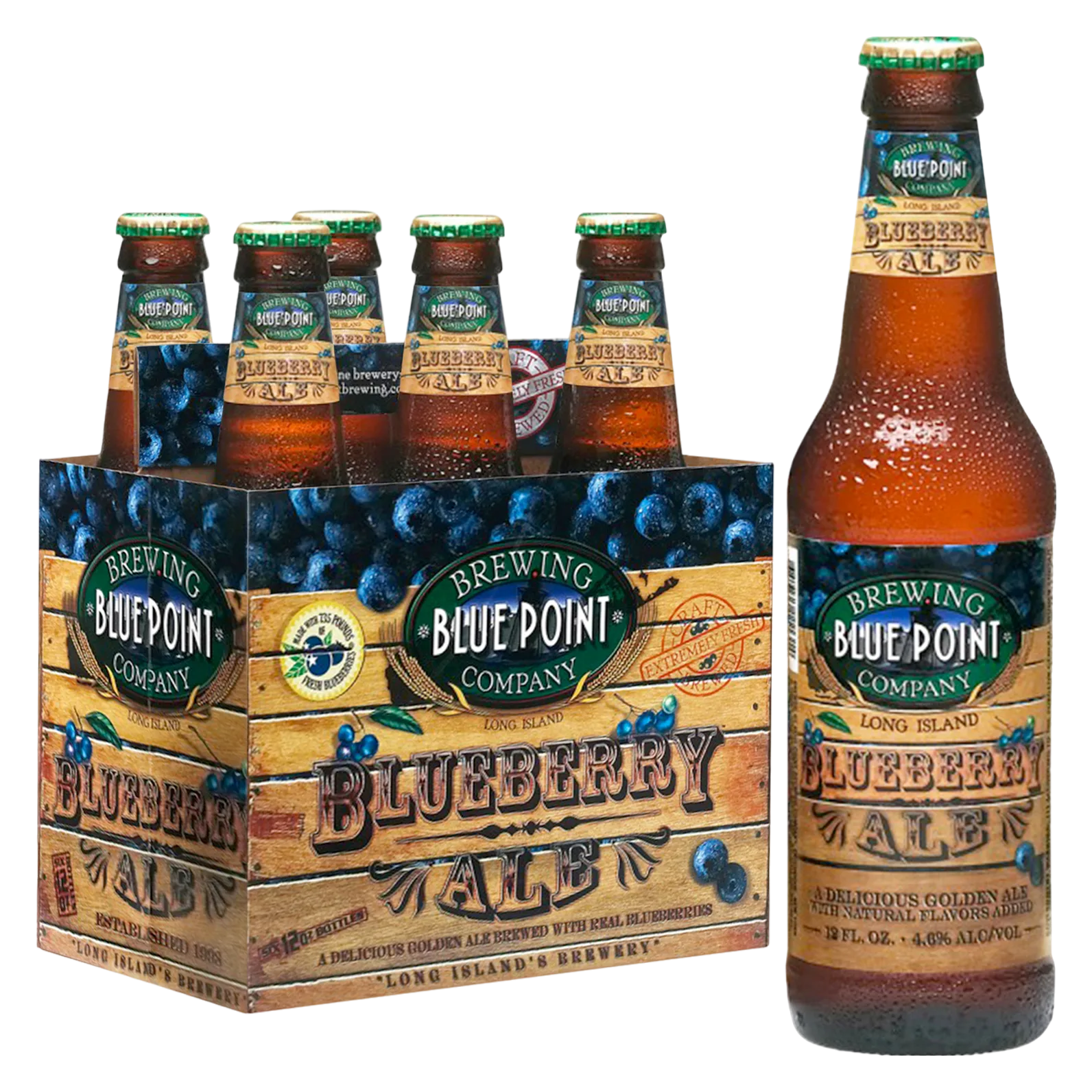 Blue Point Blueberry Ale 6pk Btl 4.5% ABV