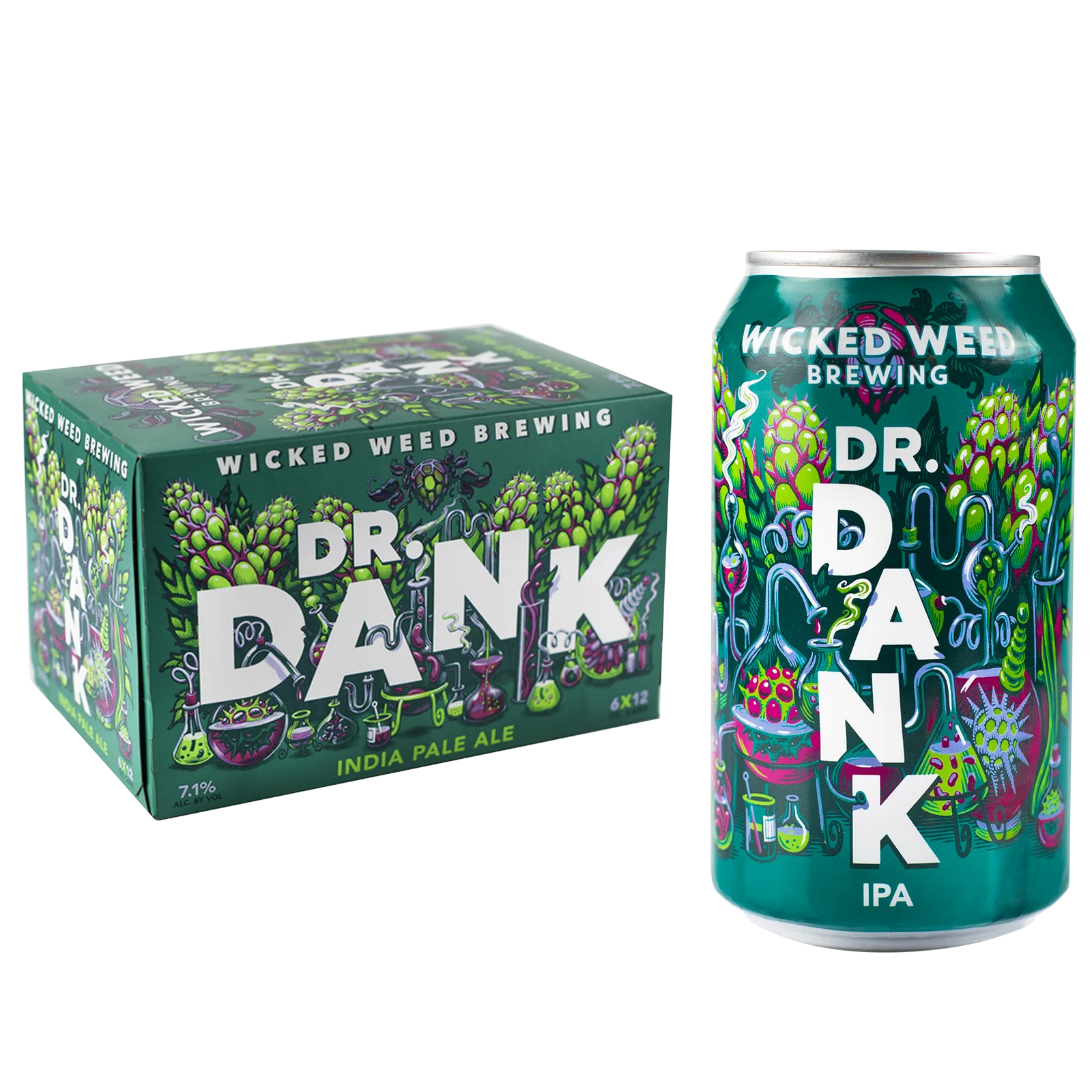 Wicked Weed Dr. Dank IPA 6pk Can 7.1% ABV