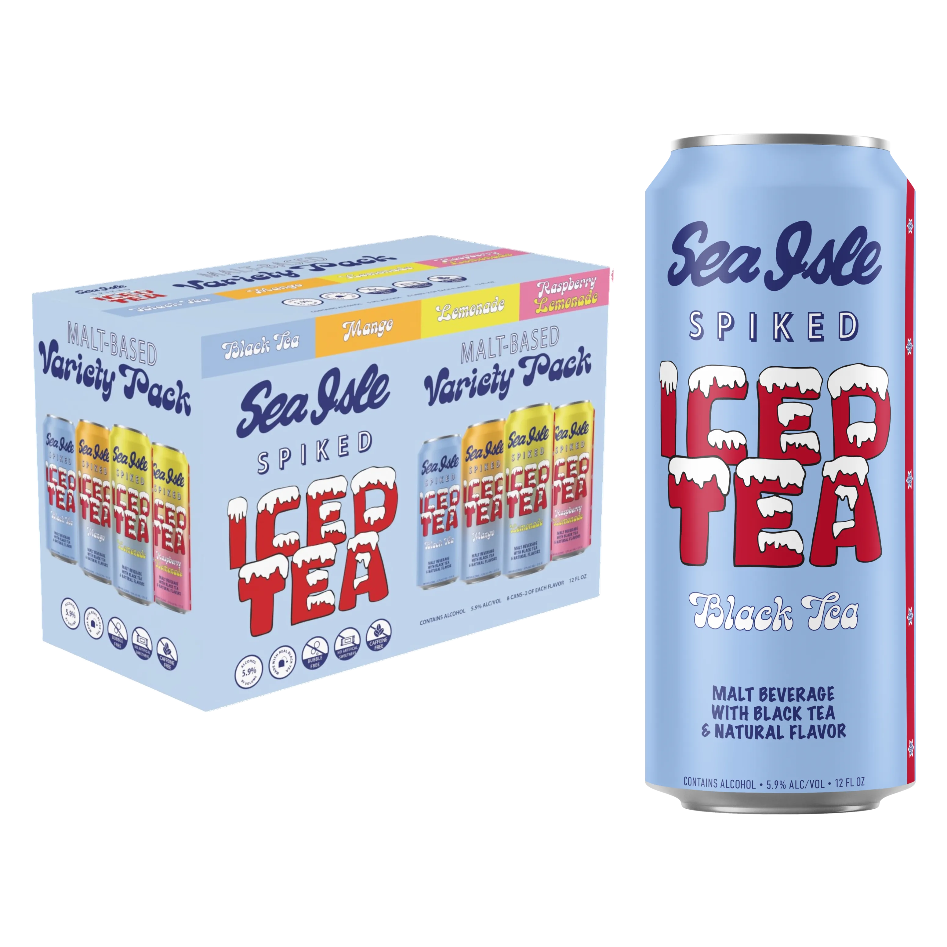 Sea Isle Spiked Tea Variety 12pk 12oz Can 5.9% ABV