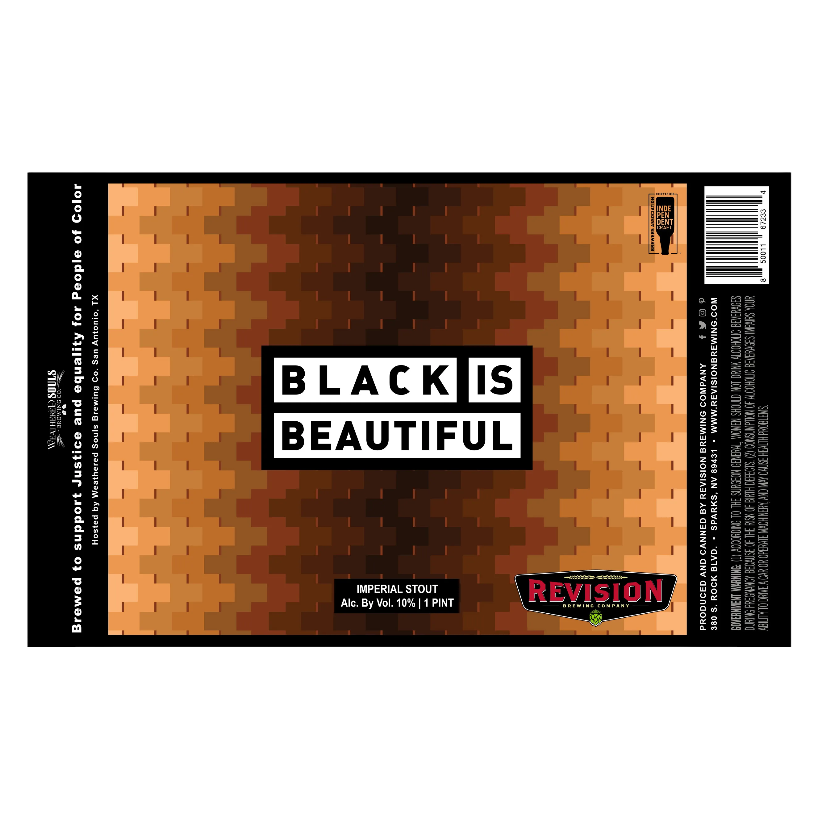 Revision Brewing Co. Black Is Beautiful Imperial Stout (4PKC