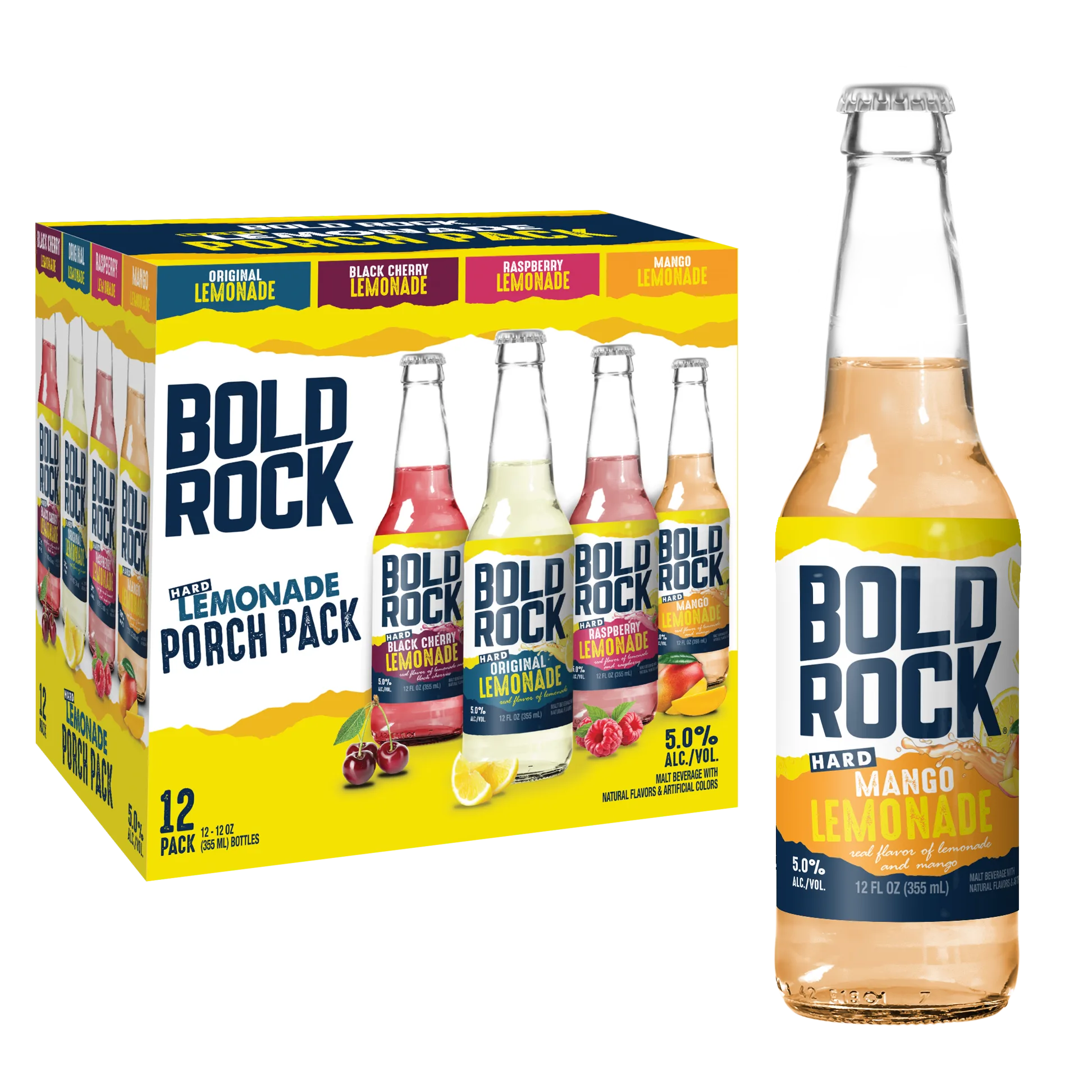 Bold Rock Hard Lemonade Porch Pack 12pk 12oz