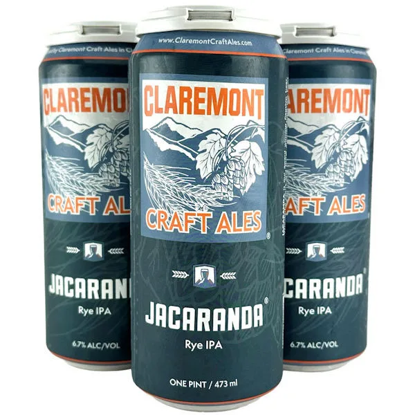 Claremont Jacaranda Rye Ipa 16Oz 4 Pack Cans