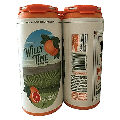 Mason Ale Works Willy Time White Ale 6pk 16oz Can