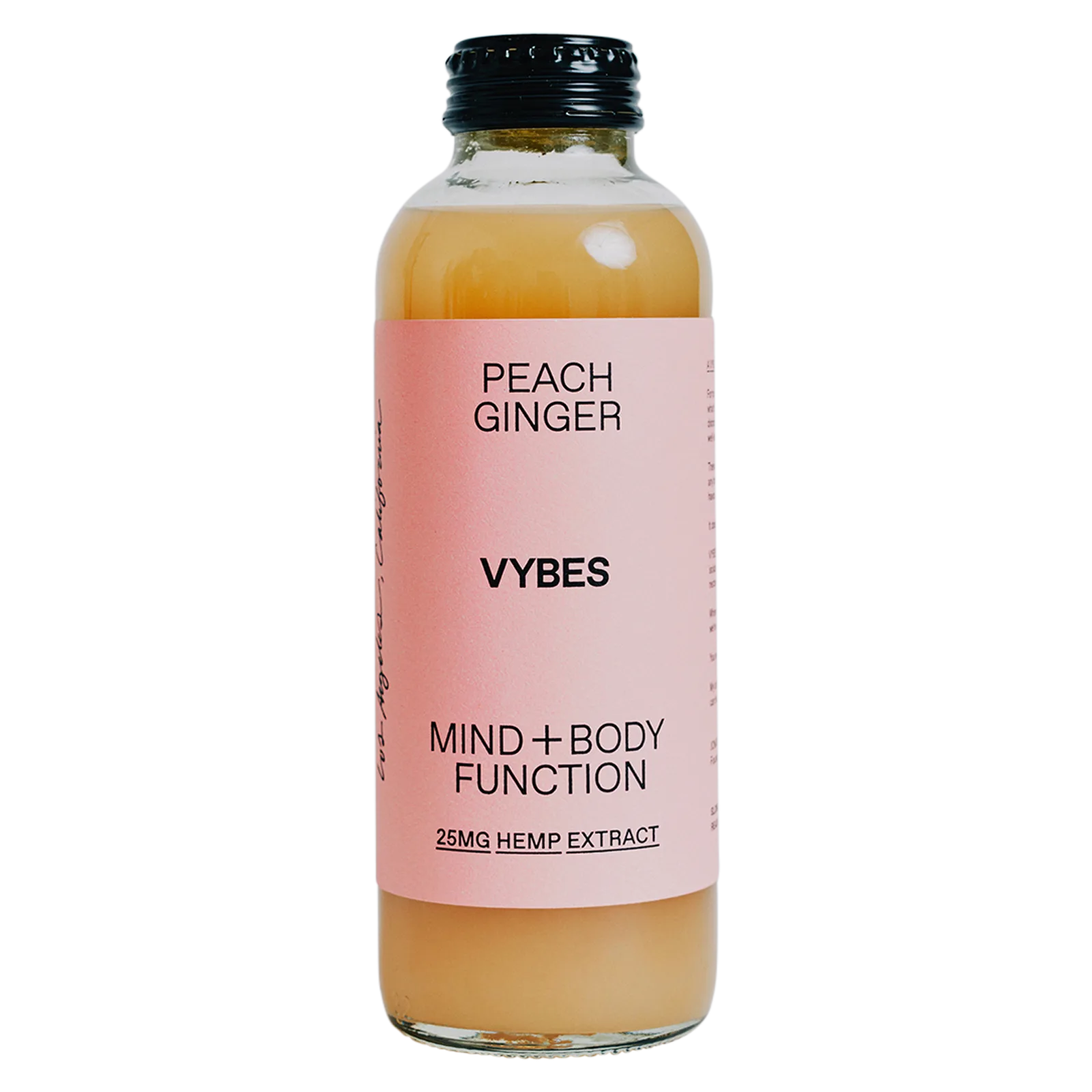 VYBES Peach Ginger CBD Drink 14oz 25mg