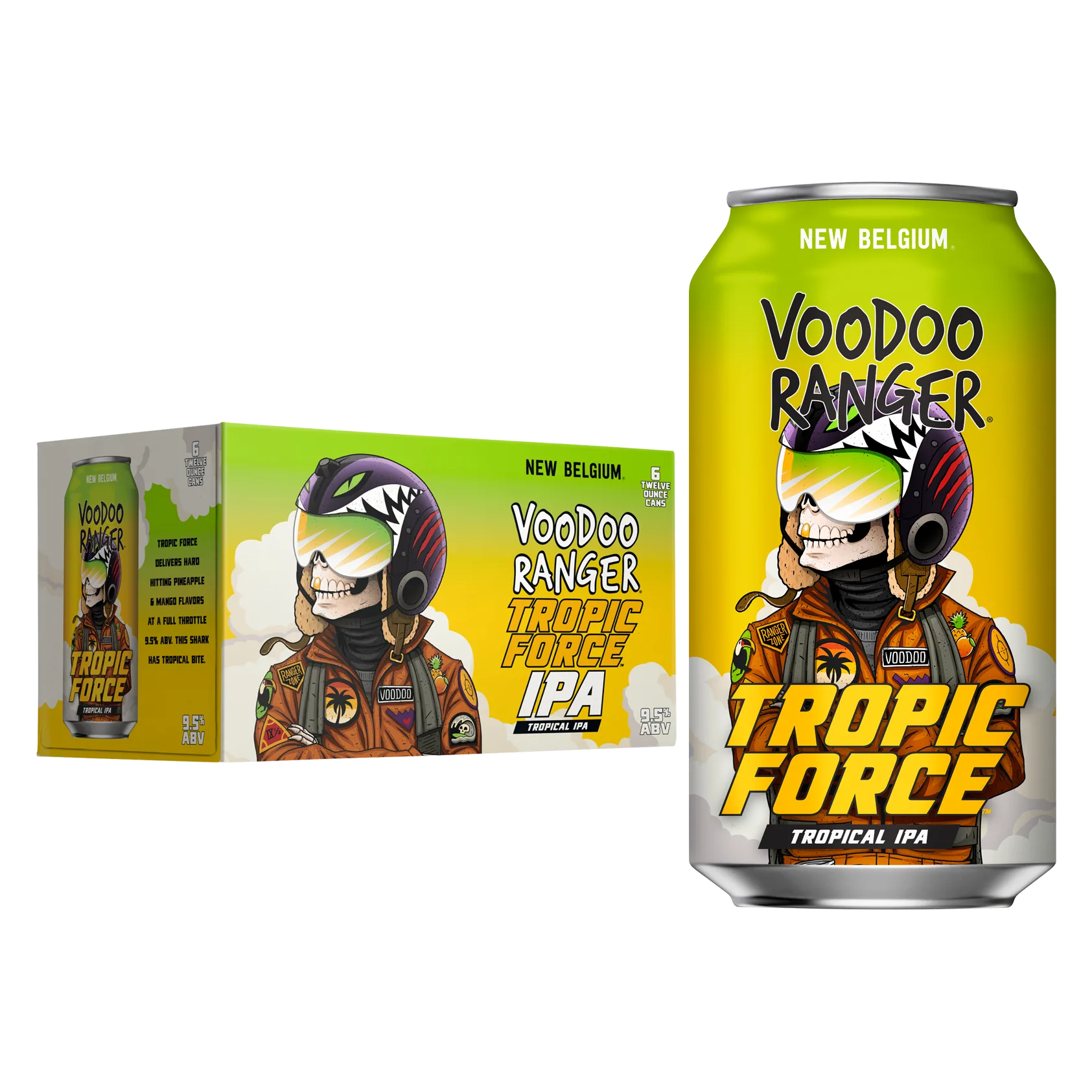 New Belgium Voodoo Ranger Tropic Force IPA 6pk Can 9.5% ABV