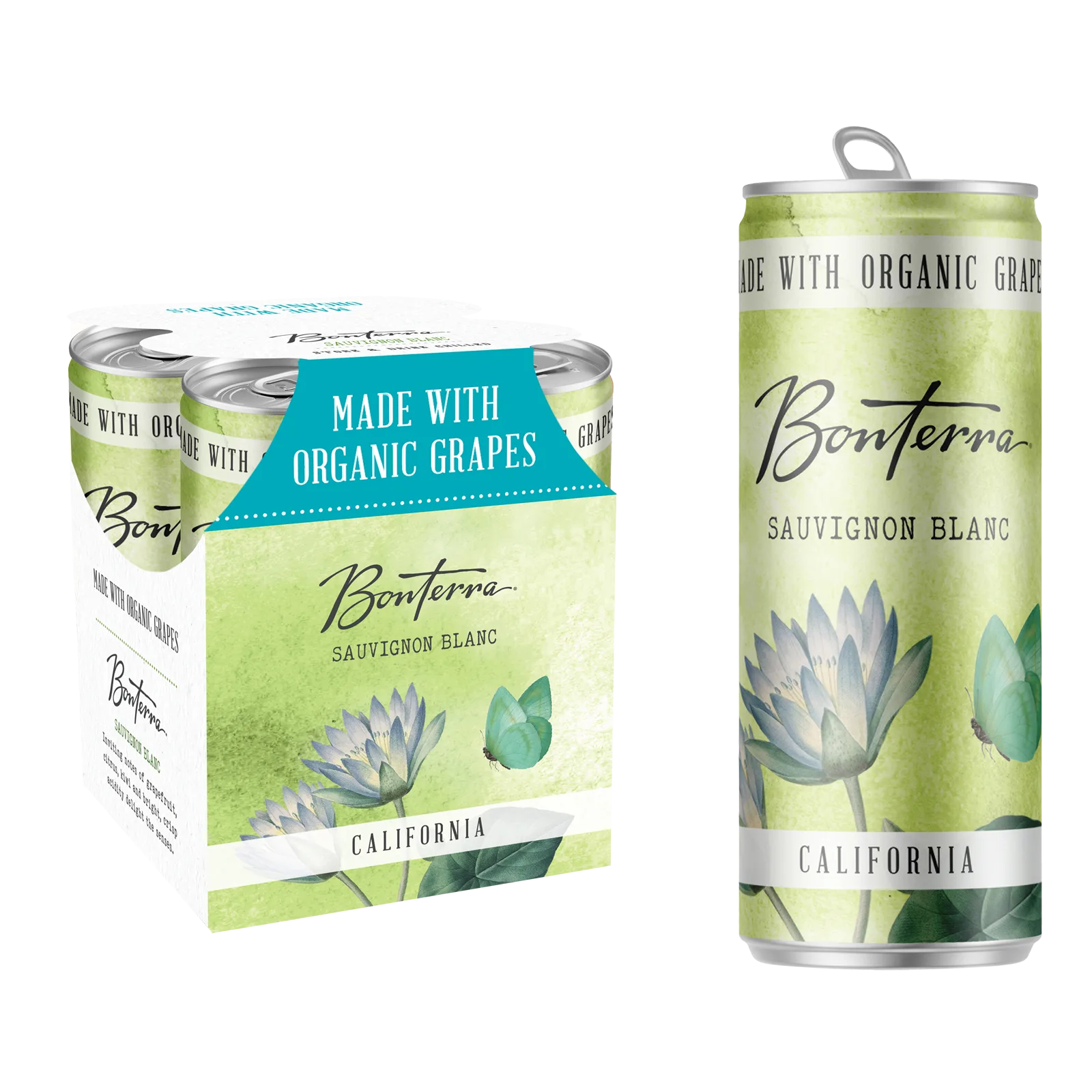 Bonterra Sauvignon Blanc 4pk 250ml Can