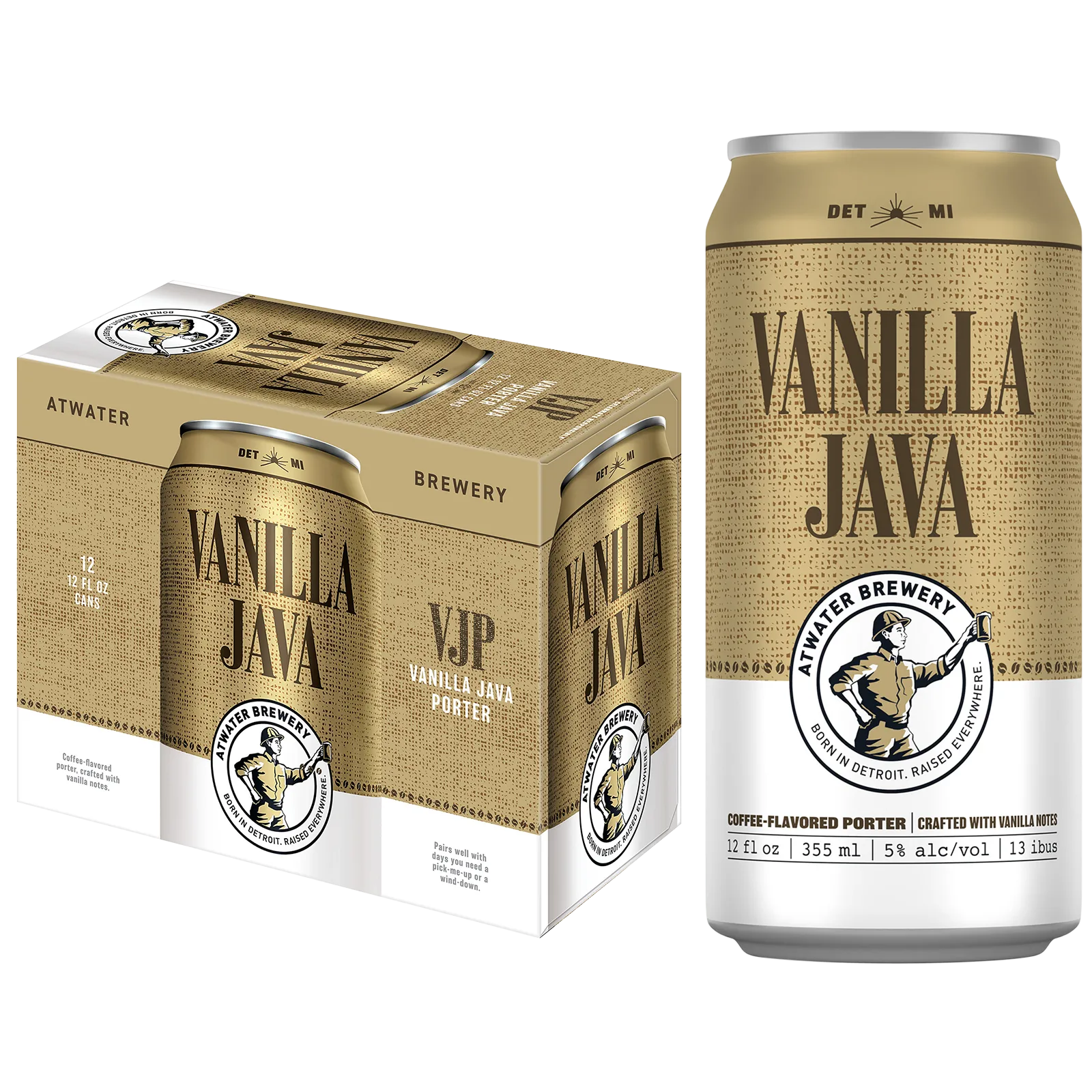 Atwater Vanilla Java Porter 12pk Can 5.0% ABV