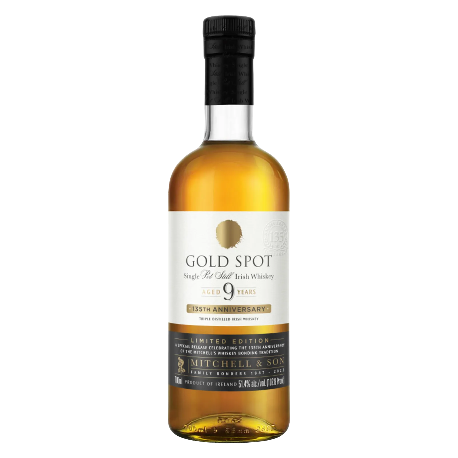 Gold Sport Irish Whiskey 135th Anniversary 9 Yr