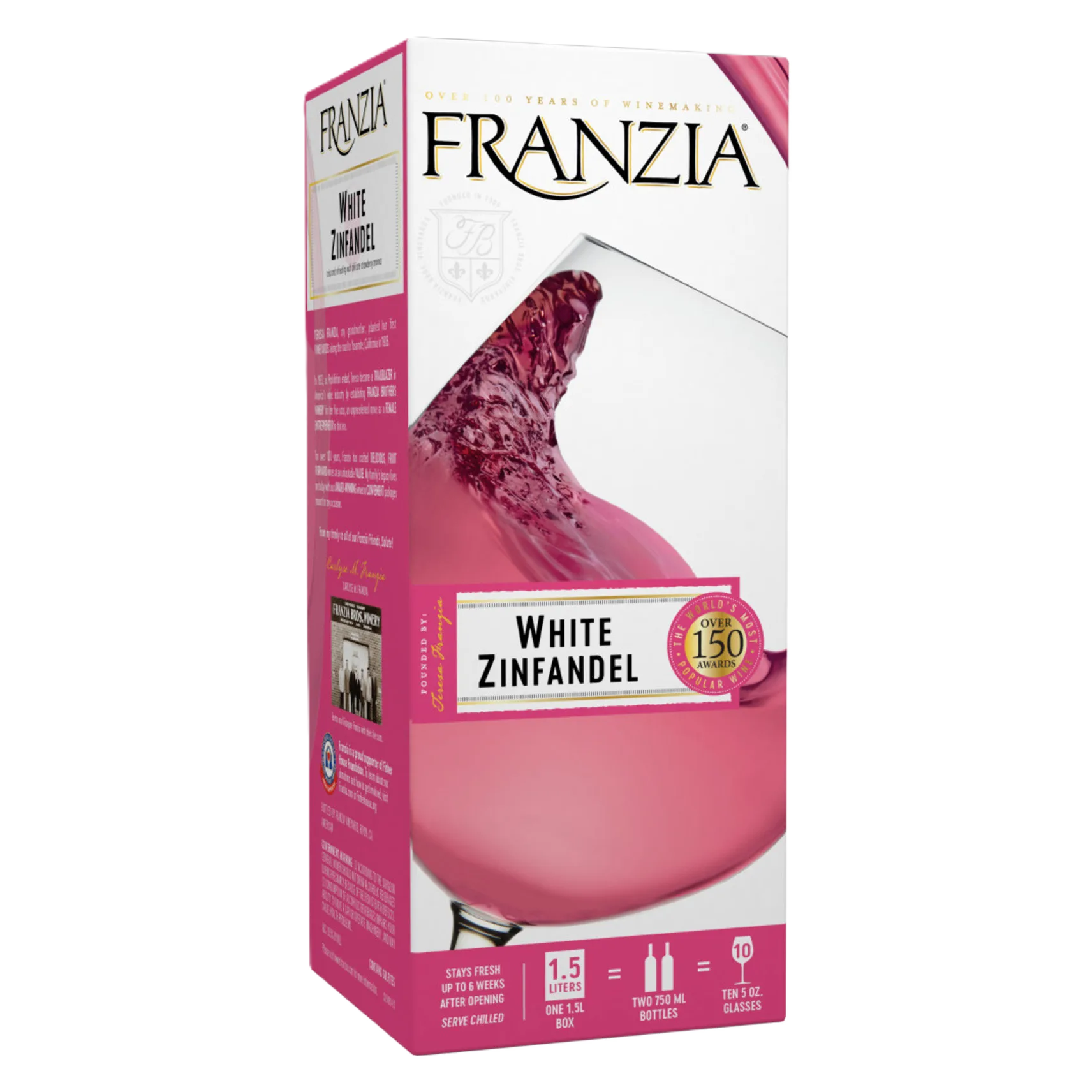 Franzia White Zinfandel Box 12% ABV