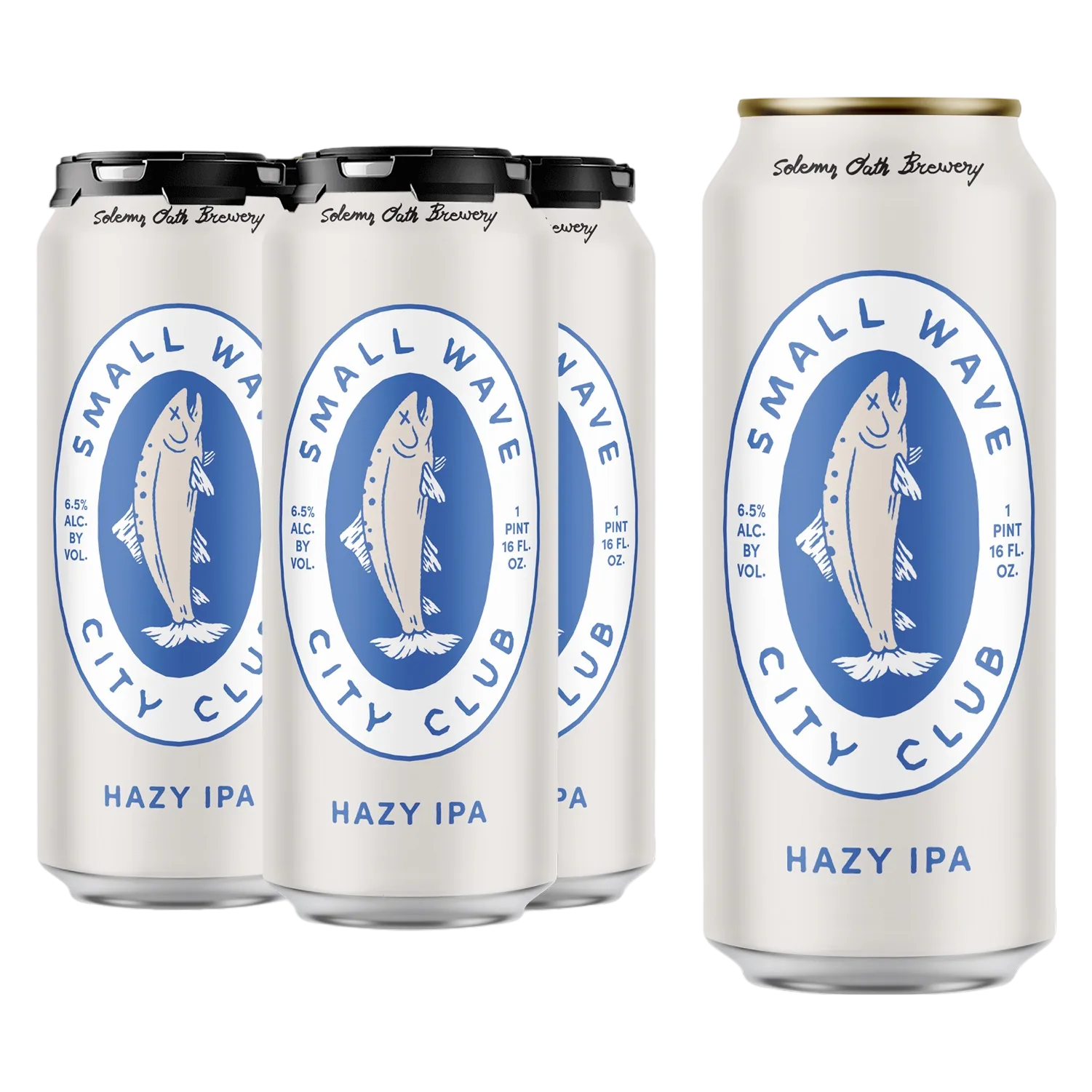 Solemn Oath Small Wave Hazy IPA 4pk 16oz Can 6.5% ABV