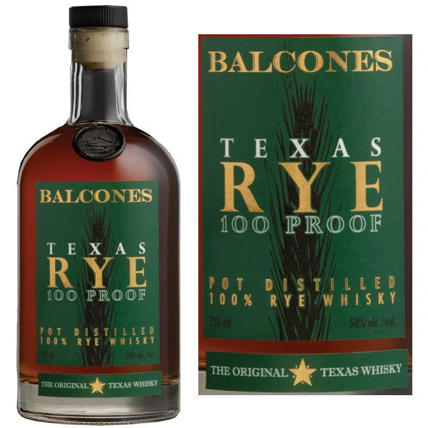 Balcones Rye Texas Whisky 750Ml