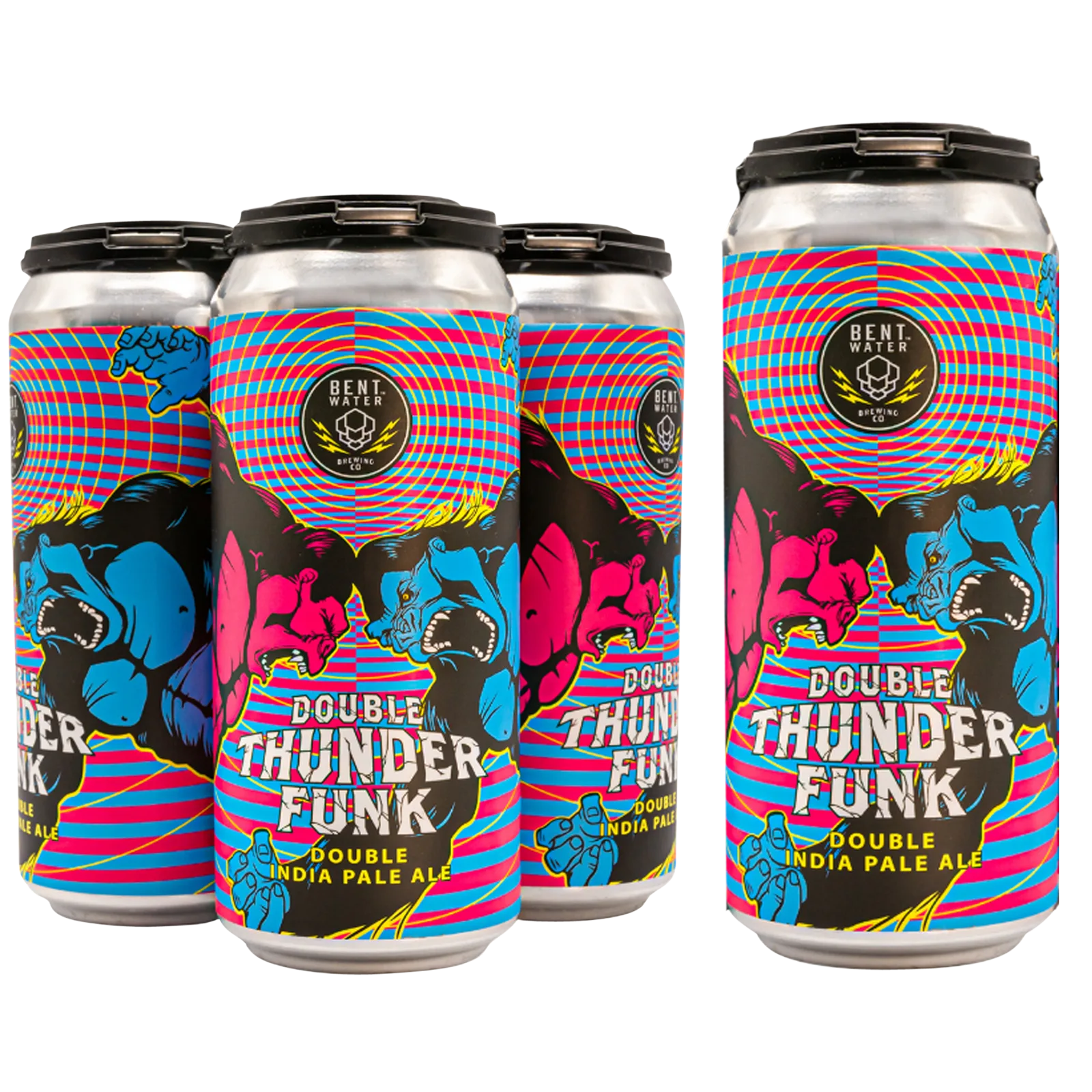 Bent Water Brewing Double Thunder Funk DIPA 4pk 16oz Can 9.2% ABV